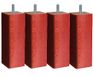 MARGOT Soft Scandinavisch vierkant, set van 4 houten poten, kersenkleur, hoogte 20 cm