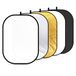 NEEWER 5-in-1 reflector, 150 x 200 cm, lichtreflector voor fotografie, draagbare opvouwbare multidisc met tas, doorschijnend, zilver, goud, zwart, wit, diffuser voor studio en buitenverlichting