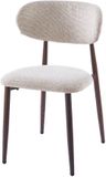 DS4U Sumi eetkamerstoel beige - walnoot poot