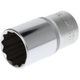 GEDORE red Steeksleutelinzetstuk lang, moeren, 1/2'' 12,5 mm aandrijving, 12-kant, 32 mm breedte, gereedschap, R61103214, staal