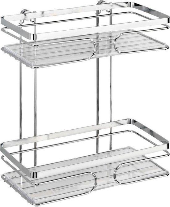 Wenko Doucherek Premium - 2 Etages - RVS - Zilver
