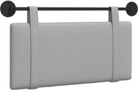 vidaXL Tête de lit suspendue Nuage gris Tissu