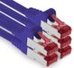 1aTTack.de 5m CAT6 LAN-netwerkkabel RJ45 1000 Mbit, 5 stuks - paars