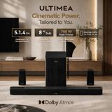 ULTIMEA Skywave Series 5.1.4ch Professionele Soundbar met Dolby Atmos