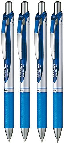 Pentel Pentel BL77 Energel XM Click Gelroller/balpen, 0,7 mm, blauw