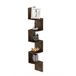 FURINNO Wandgemonteerde planken, hout, espresso, one size