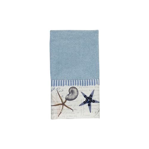 Avanti Linens Antigua Collection Cotton Fingertip Towel - Blue Mist