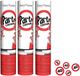 Merkloos / Sans marque 40 jaar verjaardag Confetti shooters/kanon - 3x stuks - feestartikelen - versiering - papier - 20 cm
