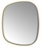 Hotbath &More Mirrors Contour LED Badkamerspiegel - Figuur - 80 x 80 cm - Geborsteld Gunmetal