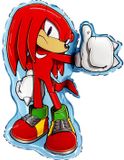 Knuckles Grabo Knuckles van Sonic the Hedgehog Supershape Folieballon - 26 inch 66 cm - Licentie Officiële