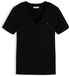 Tommy Hilfiger Dames T-shirt Katoen Korte Mouw M Zwart