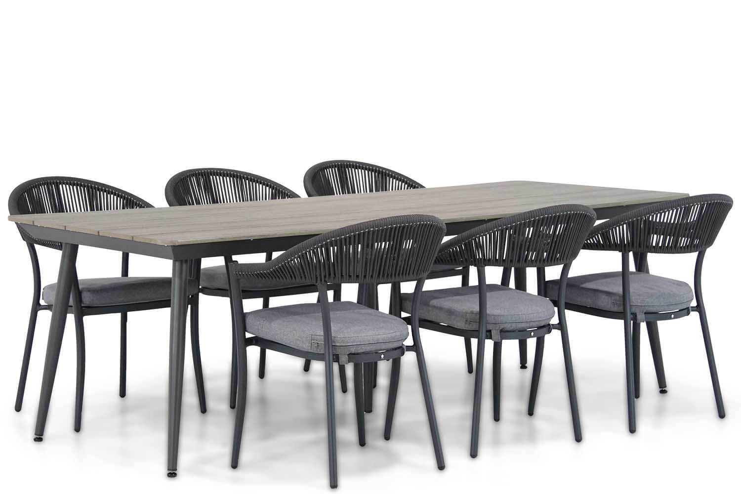 Santika Furniture Santika Vivian/Matale 240 cm dining tuinset 7-delig