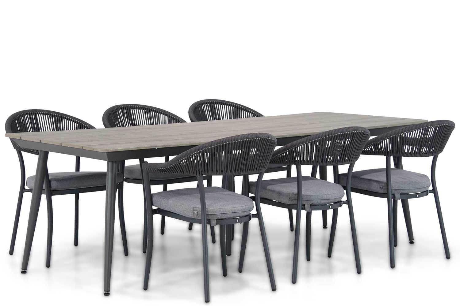 Santika Furniture Vivian/Matale 240 cm dining tuinset 7-delig | 7434218690693