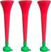 OEM Portugal Plastic Trompetten 3 Stuks - Stadionhoorn Vuvuzela - Sportevenementen Feesten - Maximaal 120 DB - 5 x 30 cm