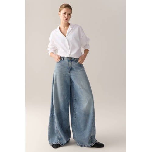 Lois Aerea wide leg jeans - mediumblauw