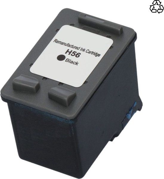 InktDL Compatible inktcartridge voor HP 56(XL) Zwart - 8720153534512