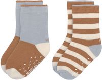 Lässig Anti-slip Sokken Blauw Mosterd Maat 23-26