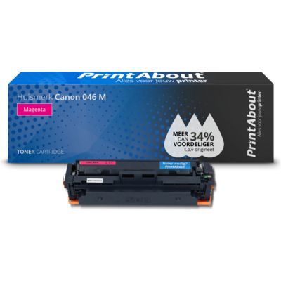 PrintAbout Huismerk 046 M Magenta Toner voor Canon
