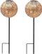 LUMISKY AGADIR Lampes solaires, set de 2, 45 cm de haut, style oriental, éclairage LED blanc chaud