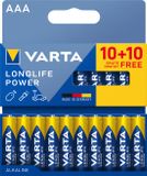Varta Longlife Power AAA 20 stuks