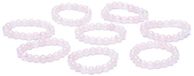 Phoenix Ring quartz rose élastique verre rose