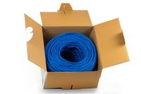 LINK LK305U6CB Solide UTP kabel voor netwerken categorie 6 Lszh Awg24 koperen streng, blauw, 305 m