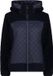 CMP Wooltech hoodie dames zwartblauw