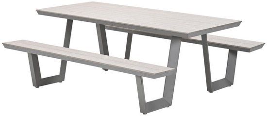 Garden Impressions Bell aluminium picknick set - 200x178 cm - taupe