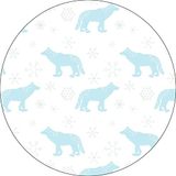 Bonateks Ronde digitaal bedrukte muismat, antislip onderkant, voor kantoor en thuis, diameter: 22 cm