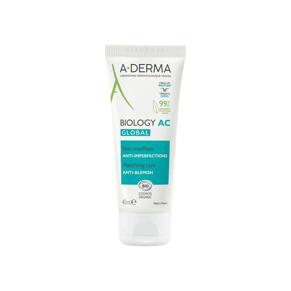 A-Derma Biology AC Global Mattifying Care Anti-Blemish Bio 40 ml Cream