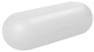 Boîte de rangement transparente-laiteuse pour lunettes, lunettes de soleil et stylos avec fermeture à clip, largeur 6,5 cm