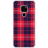 Tartan Rouge 2 Bedrukt siliconen hoesje compatibel met Mate 20
