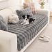 Housse de canapé en peluche pour canapé d'angle en forme de L 70 x 90 cm