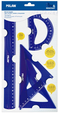 Milan Geometry Set 4 pcs - Blue