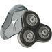 vhbw Ersatzscherkopf passend für Philips Arcitec (RQ10xx), RQ1250CC, RQ1250, RQ1251CC, RQ12, Scherkopf komplett mit Antriebswelle, Rückteil, Einfach auf das