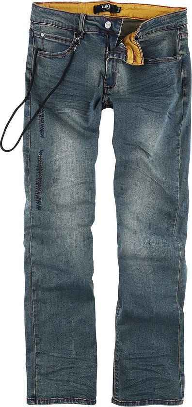 Black Premium by EMP Blauwe spijkerbroeken met stonewashed look, vernietigde effecten en praktische zakken met 5 zakken - Heren - W40L34