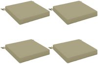 vidaXL 4-delige SOEST lichtgroene 100% polyester zitkussens
