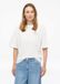 s.Oliver T-shirt blanc coton col rond manche courte extra court ajusté 34