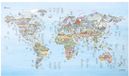 Awesome Maps Meilleures Spots de Pêche du Monde Multicolore Polyester