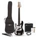 Gear4music 3/4 LA Linkshandige Basgitaar + 15 W Versterkerpakket, Zwart