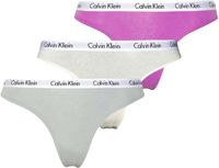 Calvin Klein - Dames - 3-Pack Thong - Beige M