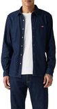 Levi's Ls Battery Hm Shirt Slim Shirt met lage knoopsluiting voor heren (1 stuk), Mookie Dark Wash, XXL