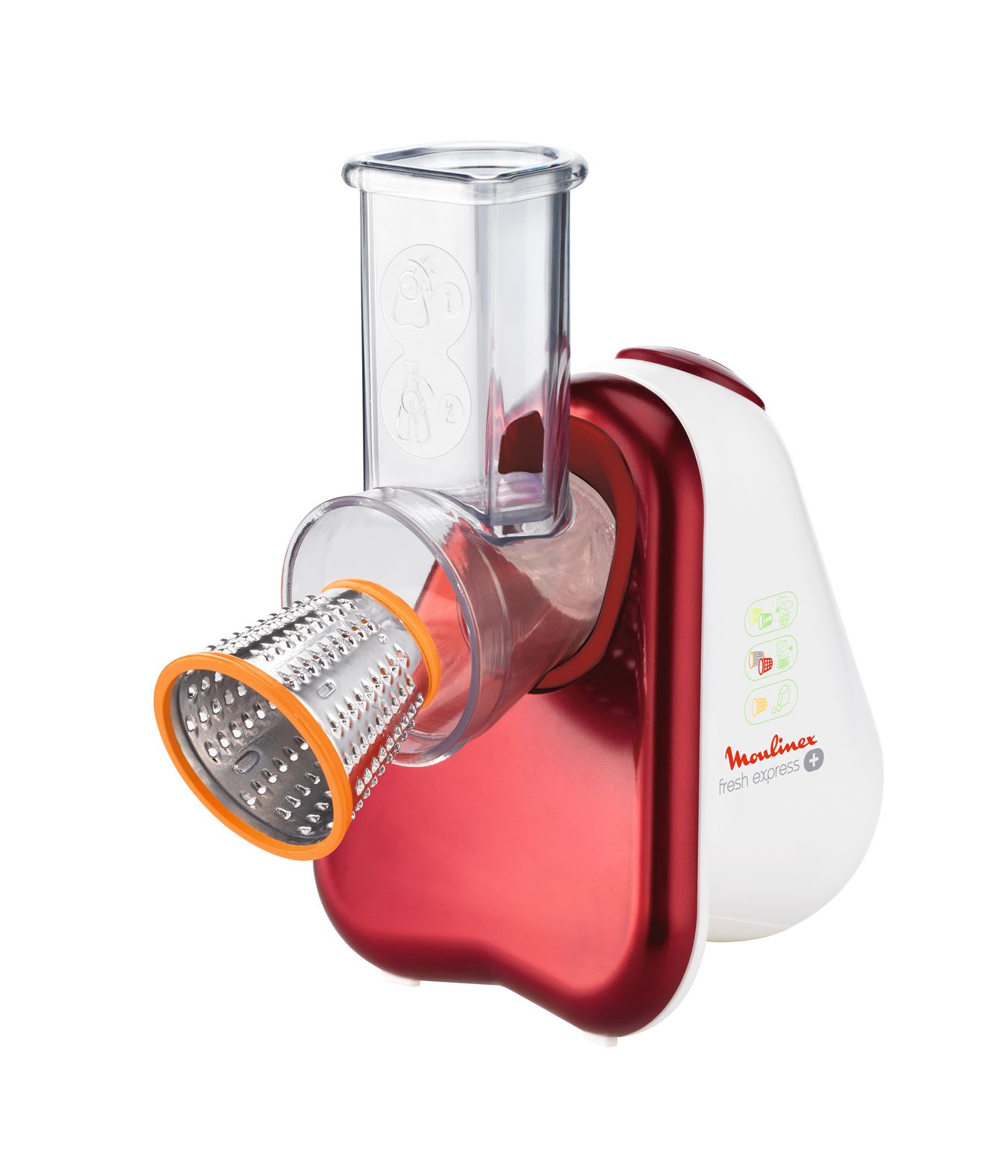 Moulinex Fresh Express+ - Elektrische Rasp - Rood/Wit