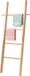 Relaxdays Handdoekladder - Walnotenhout - 60x145 cm - Naturel