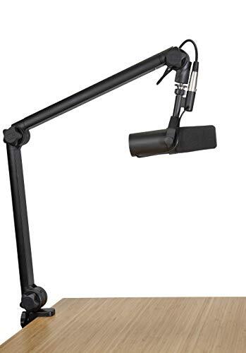 Gator Frameworks Deluxe Desk-Mounted Broadcast Microfoon Boom Stand Voor Podcasts & Opname; Geïntegreerde XLR Kabel GFWMICBCBM3000