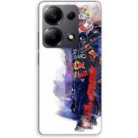 Maniacase Coque Pour Xiaomi Redmi Note 13 Pro 4G F1 Max verstappen Wallpaper