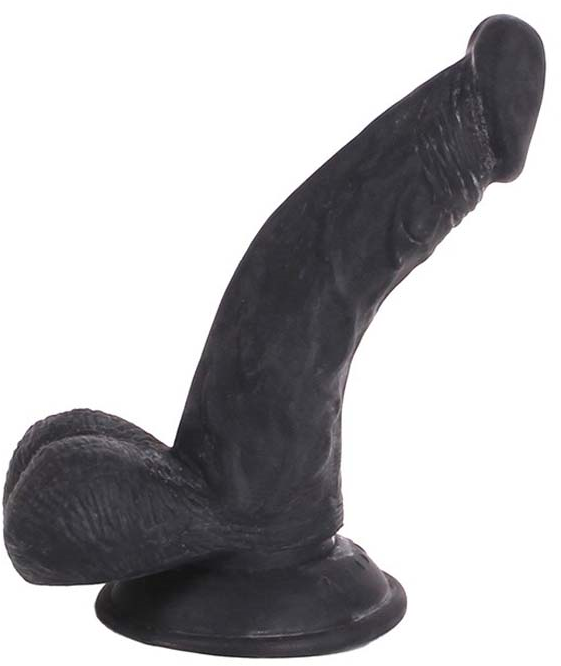 Kiotos Cox dildo 015 met zuigvoet zwart - Elastomeer