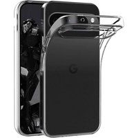 Google Pixel 9 et 9 Pro 5G Coque Housse Étui Silicone Gel Fine + Film Écran - Transparent TPU