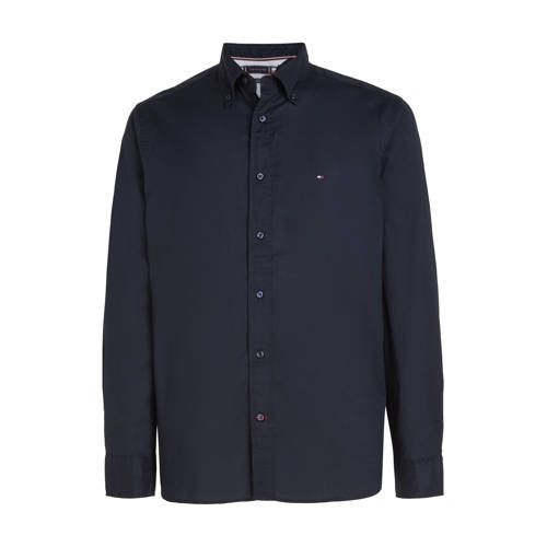Tommy Hilfiger Regular Fit Overhemd met Biologisch Katoen - Desert Sky