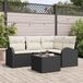 Prolenta Maison Exclusive - Ensemble de canapé de jardin 5 pcs Noir et Blanc polyrotin